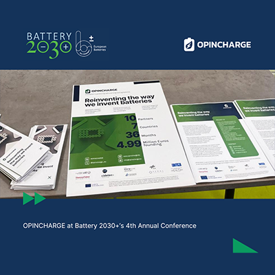 OPINCHARGE at Battery 2030+’s 4th Annual Conference